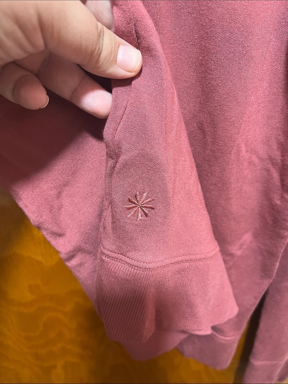 Athleta Dusty Rose V-Neck Crew Sweater - Picture 5 of 5